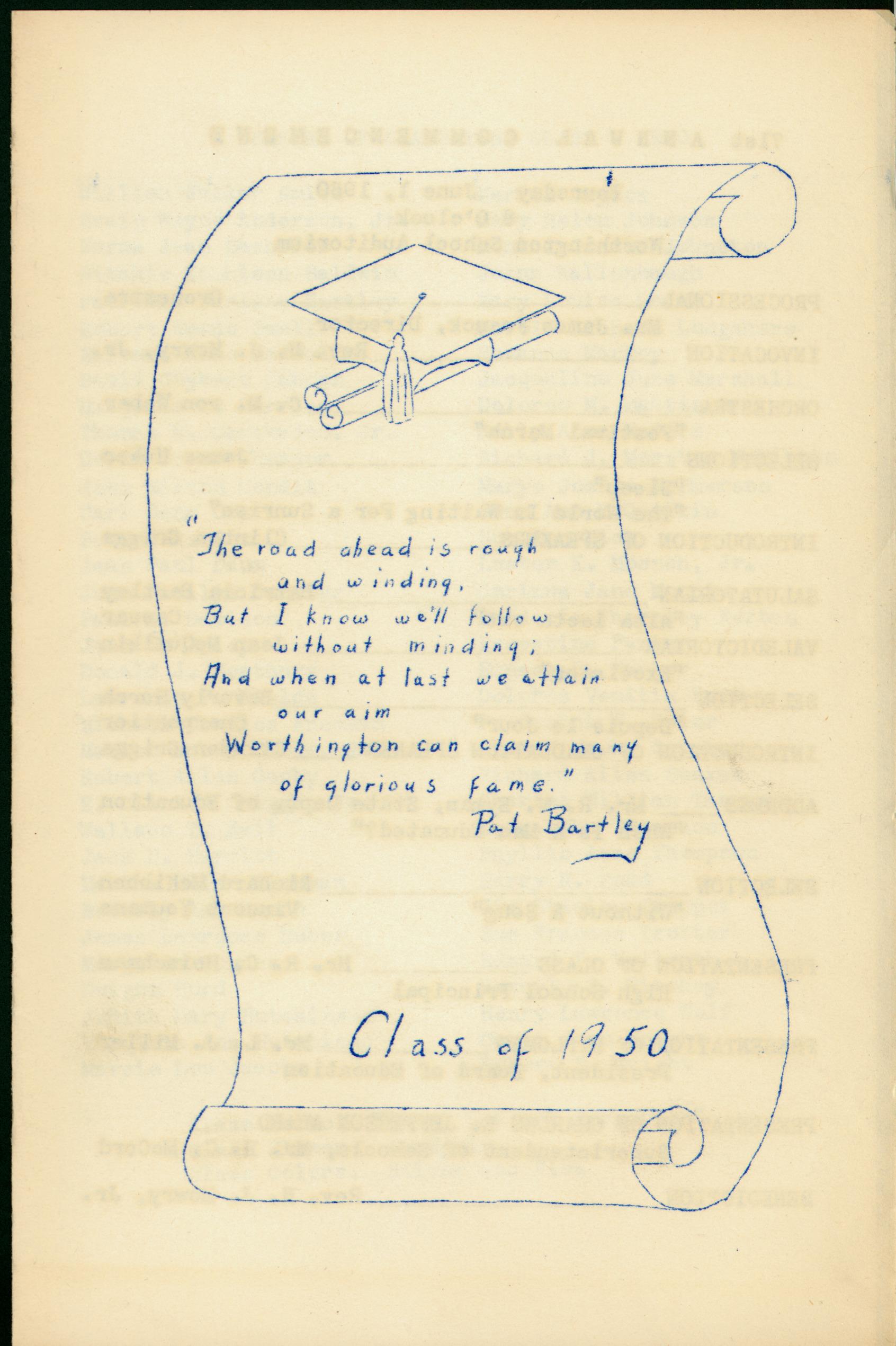 71st Annual Commencement: Class of 1950