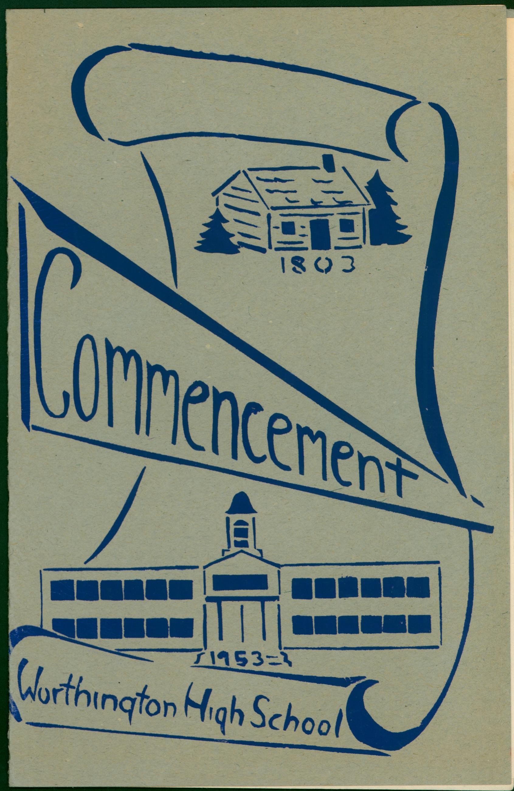 Commencement: Worthington High School 1953
