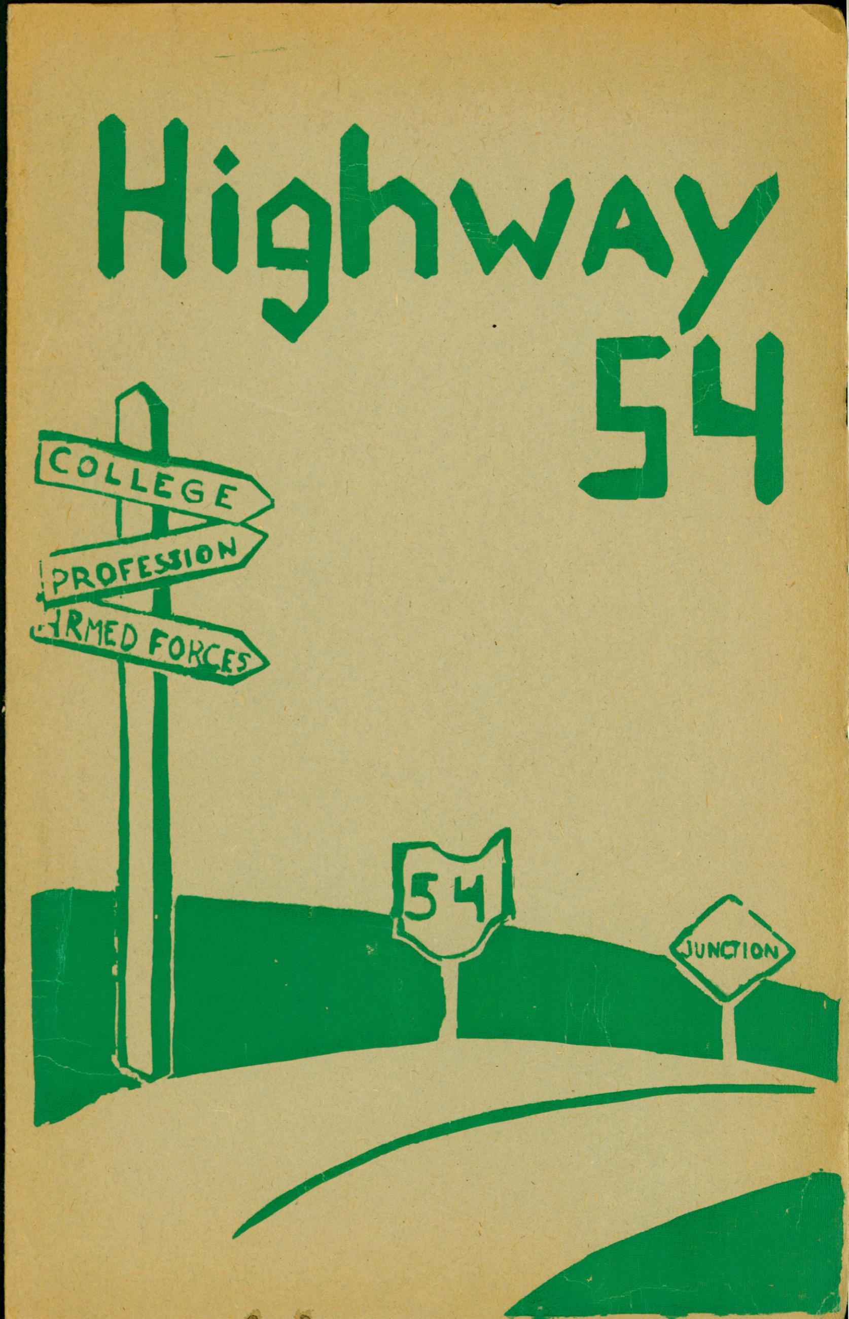 Highway 54: 75th Annual Commencement Worthington High School 1954