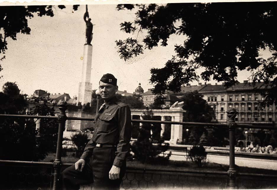 John Long at Soviet Memorial in Vienna, Austria