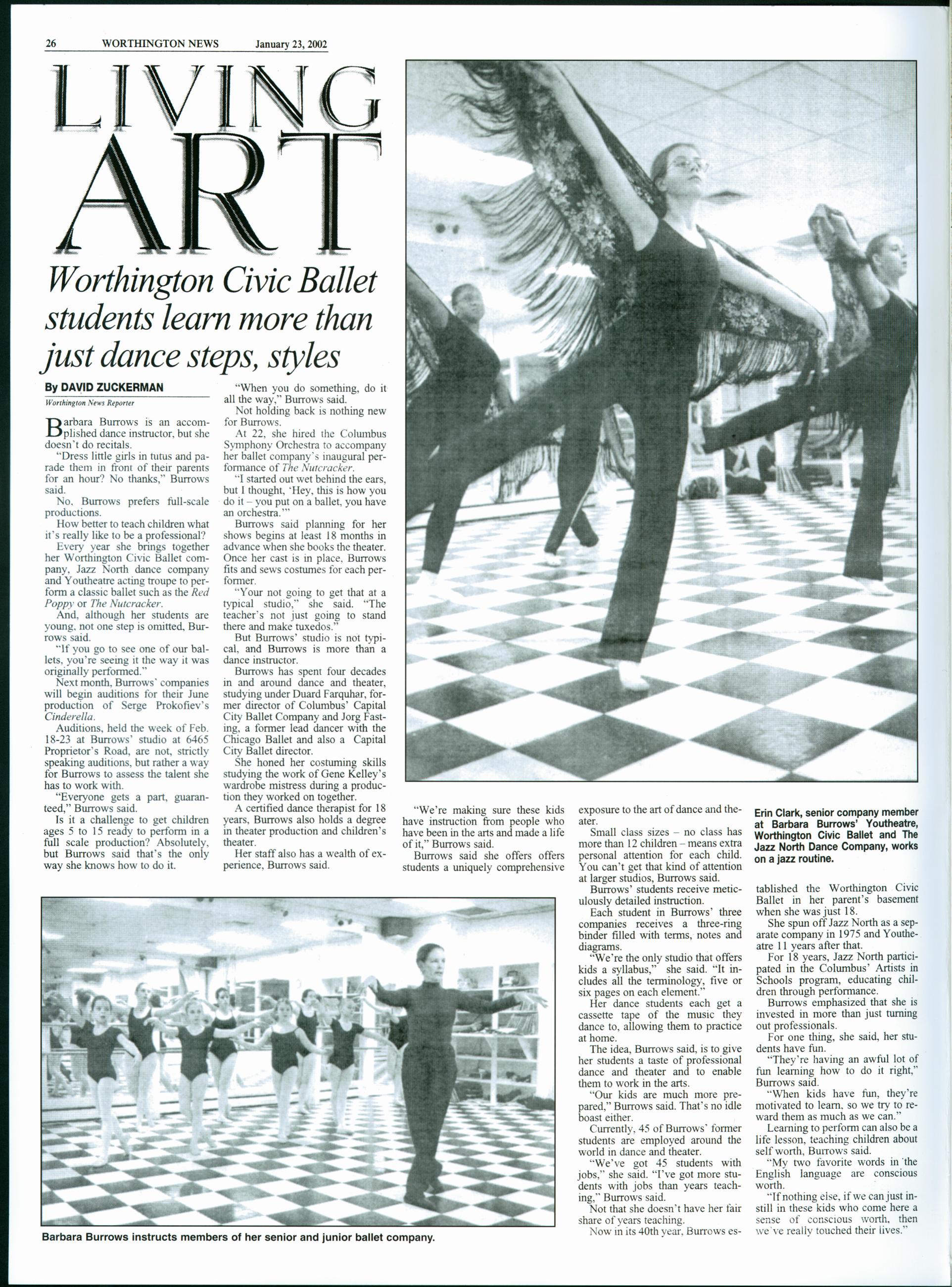 Miss Burrows Fine Arts Scholarship Folio