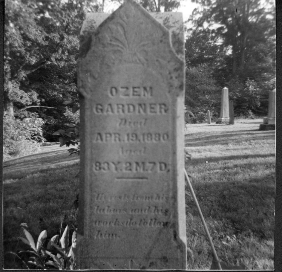 Ozem Gardner Gravestone