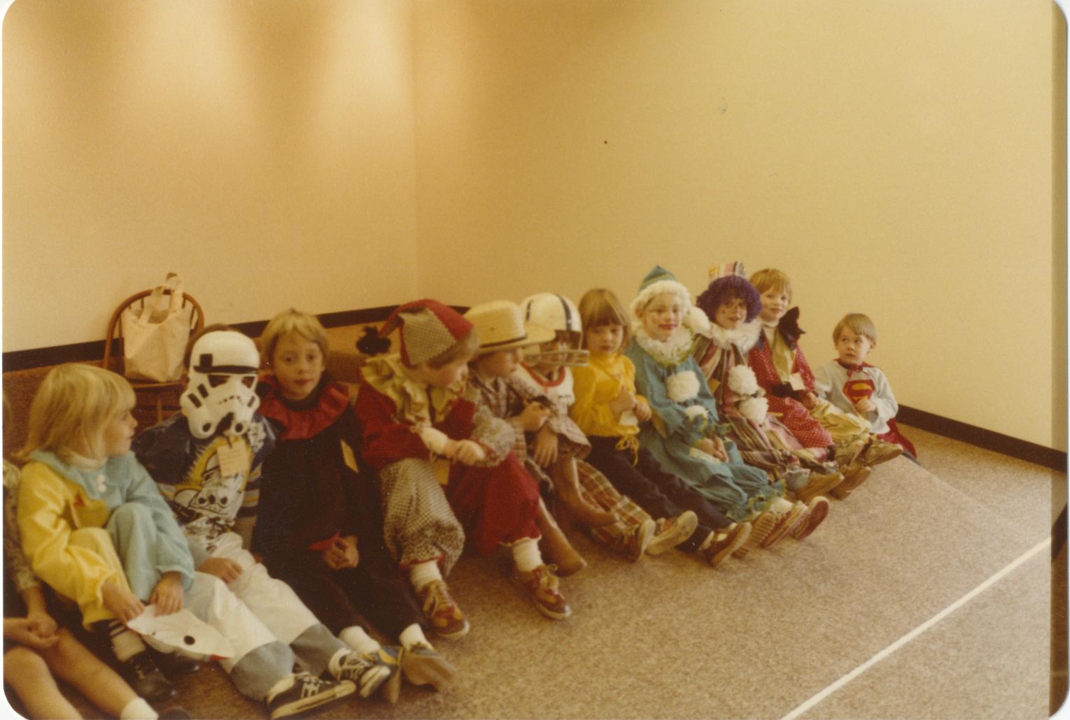 Photograph of Children at Halloween Storytime, Old Worthington Library