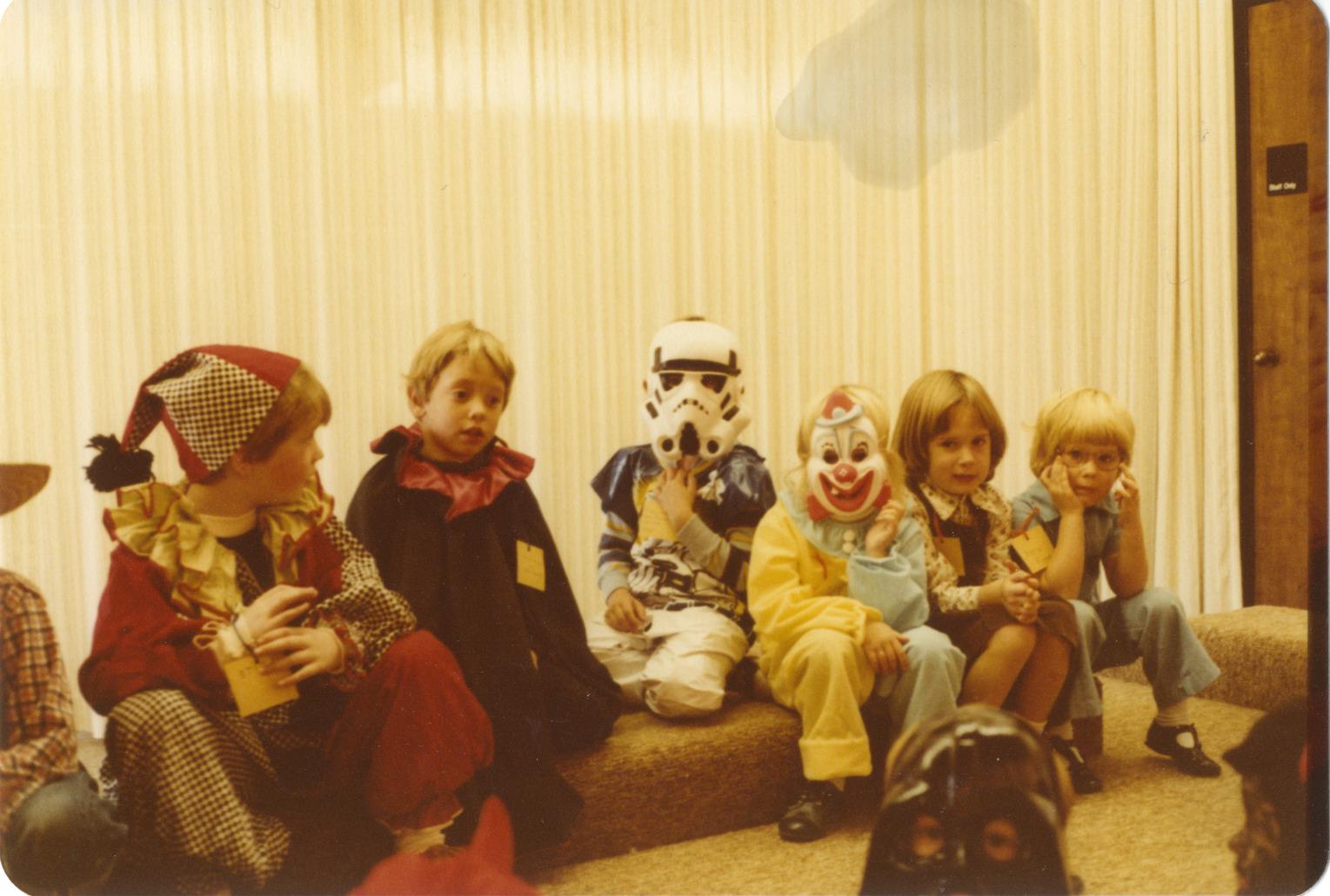 Photograph of Children at Halloween Storytime, Old Worthington Library