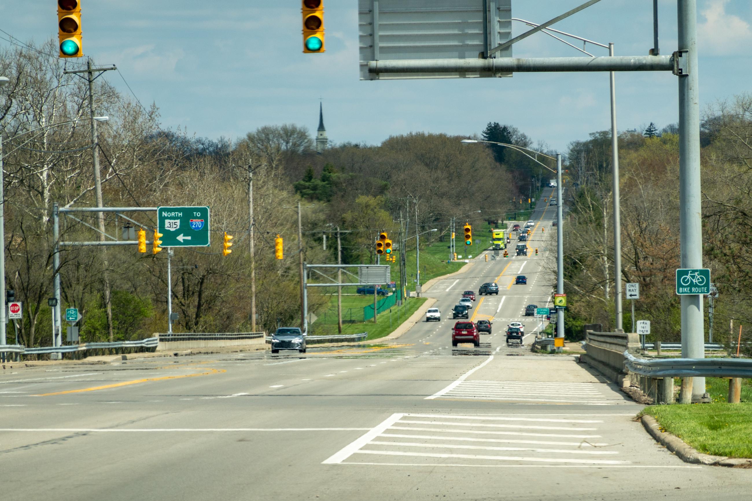 Photograph of Dublin-Granville Road/Highway 161 During Ohio’s Stay at Home Order of 2020