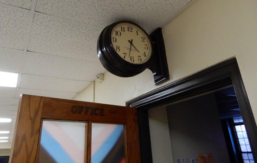 Photograph of Kilbourne Middle School Office Clock, Second Floor