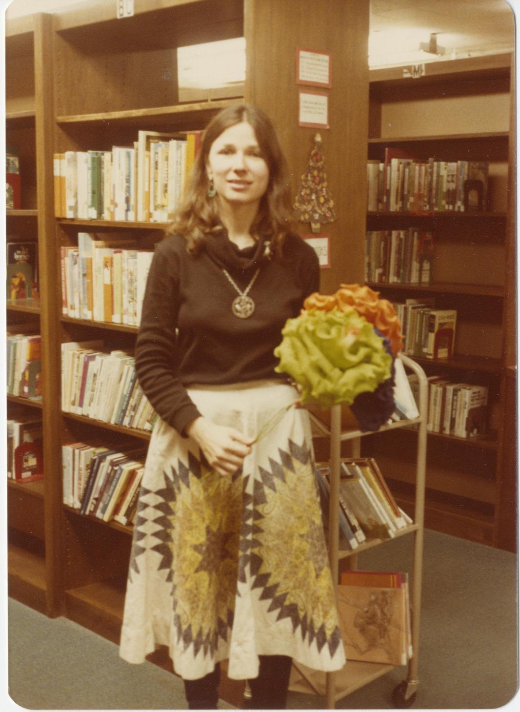 Photograph of Librarian Rachel Alexander at the Worthington Public Library, 752 High Street