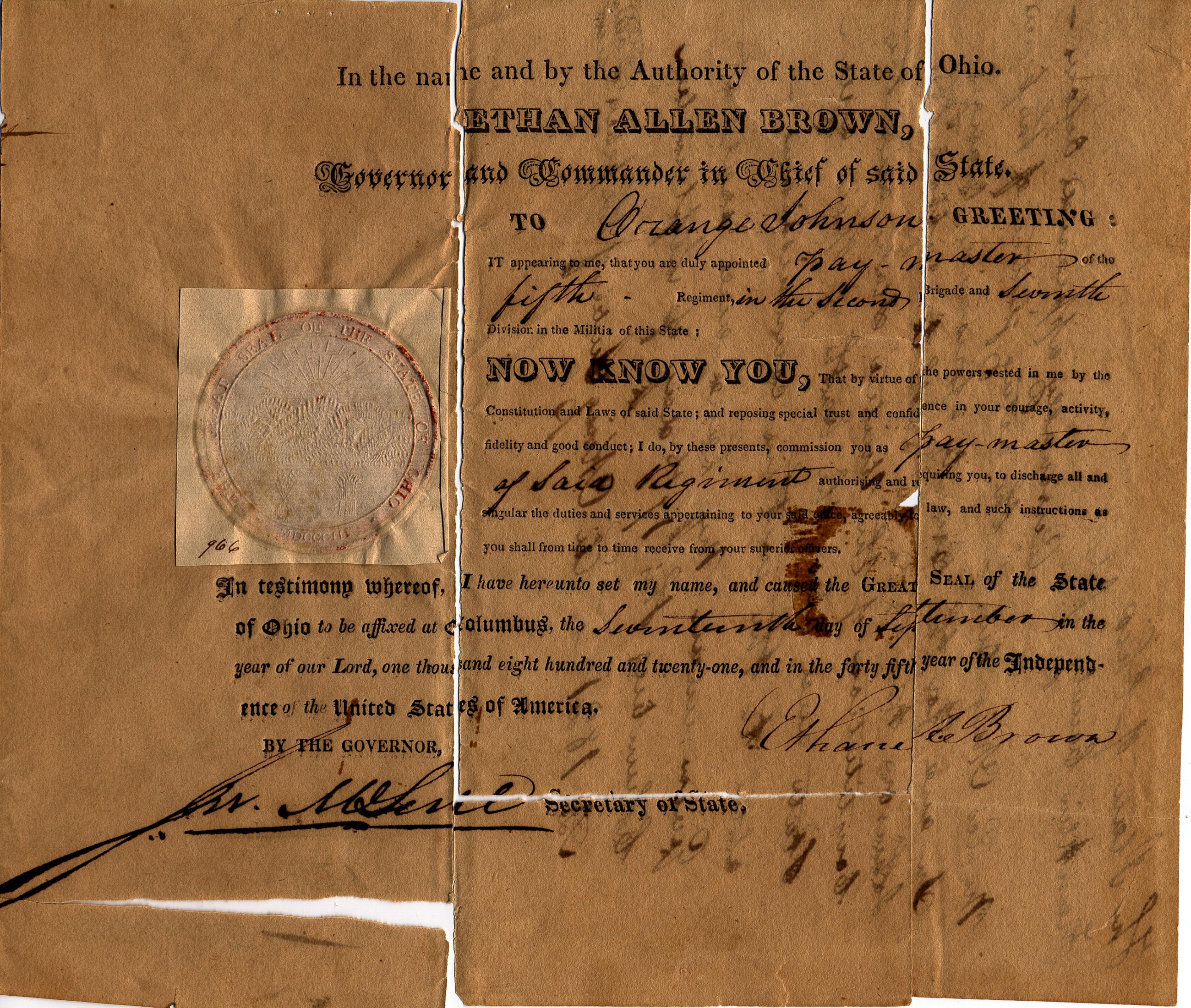 State Militia Paymaster Commission