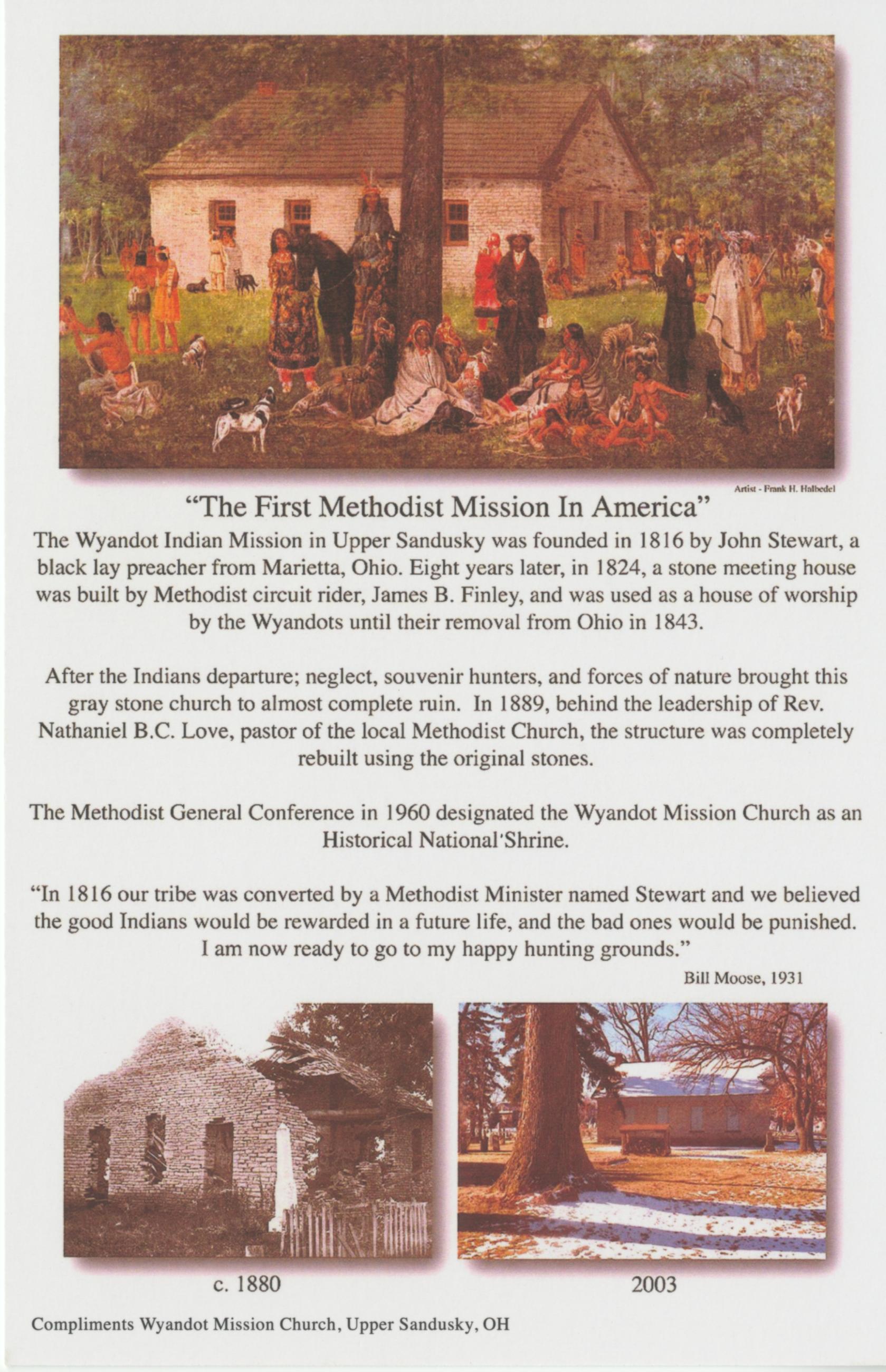 The First Methodist Mission in America