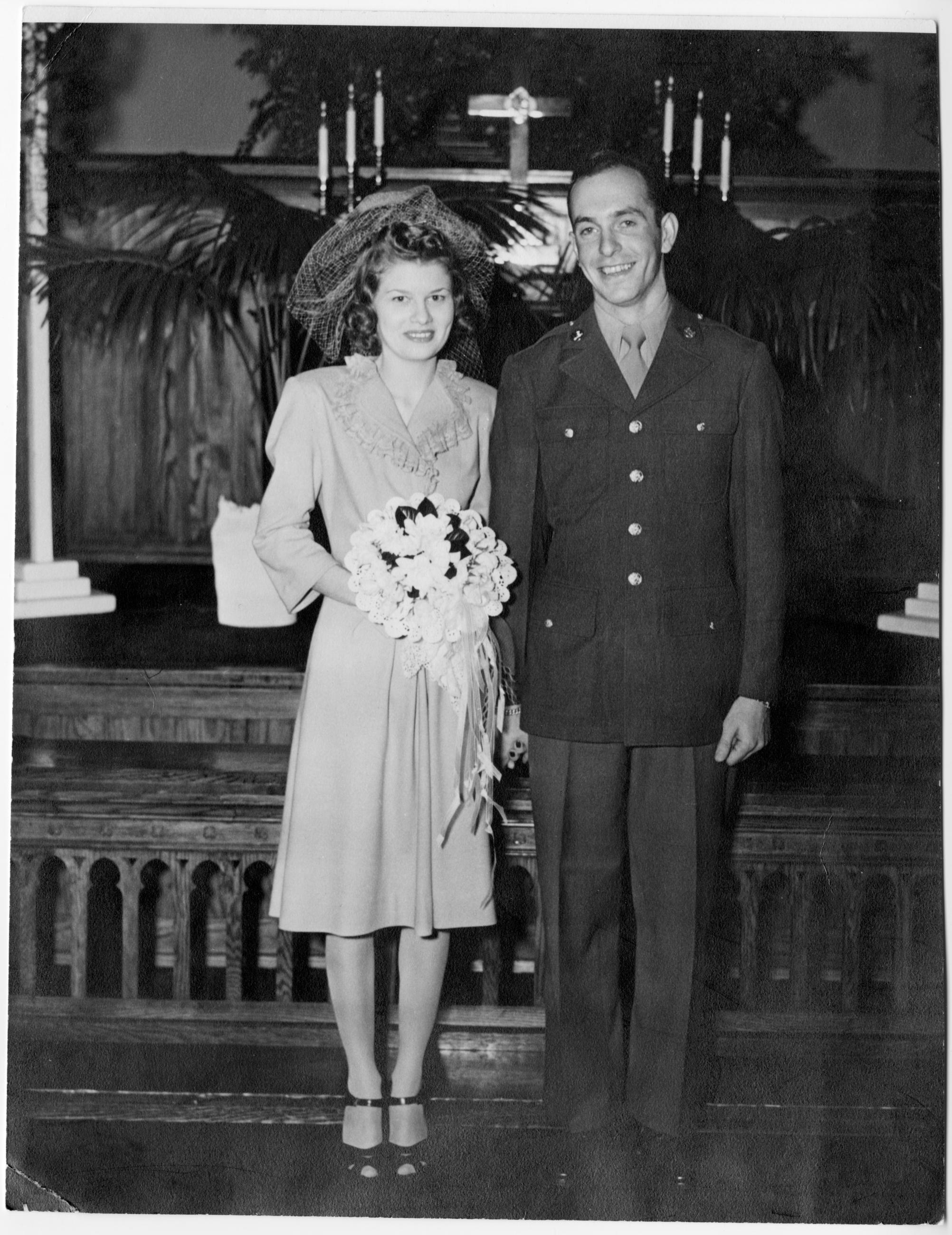 Wedding Photograph of Paul Snouffer and Harriet J. Smith