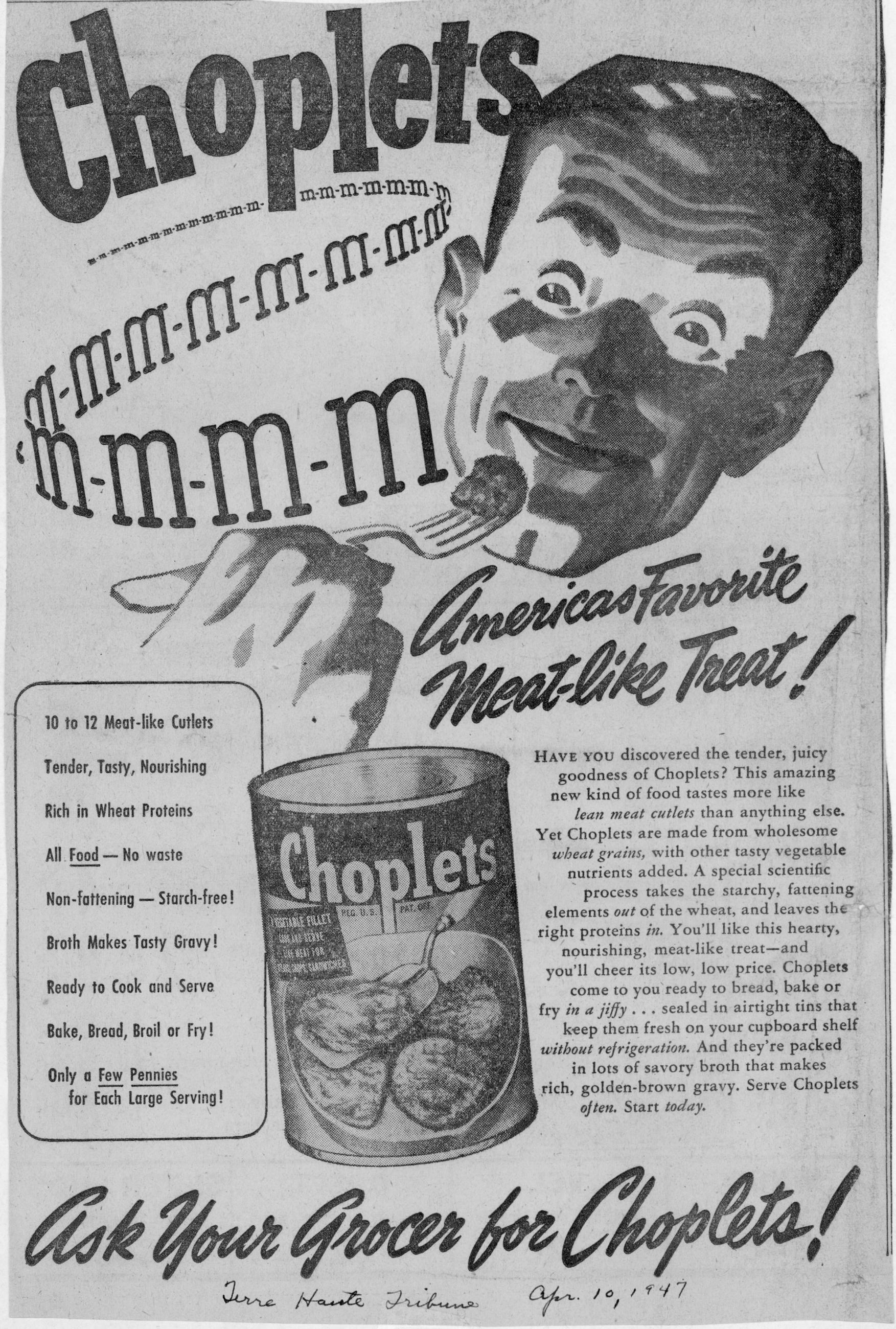 Worthington Foods Advertisement