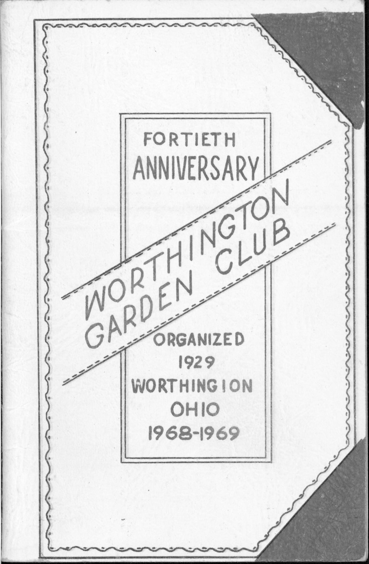 Worthington Garden Club 1968-1969