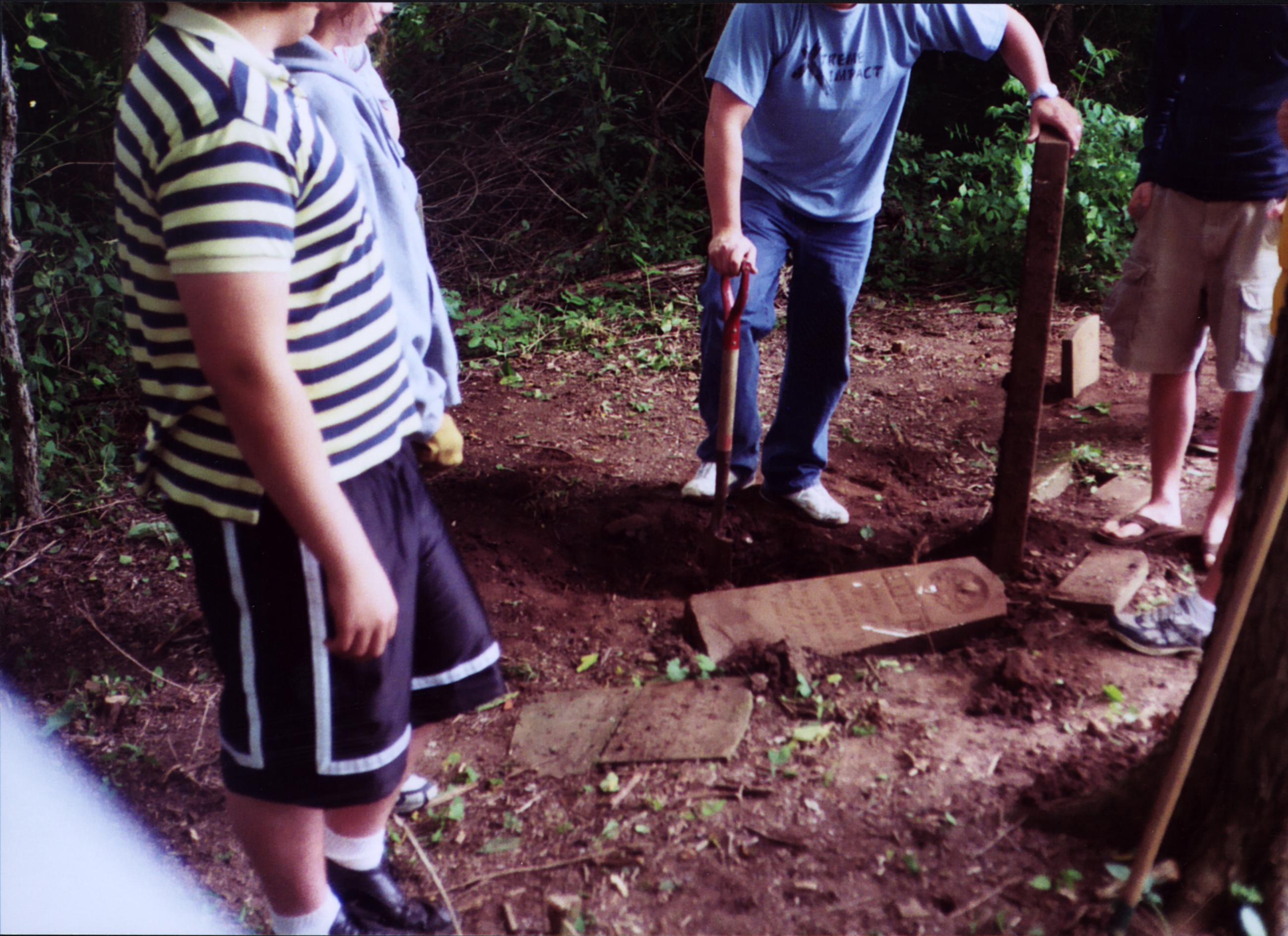 Youth Group Goodrich Cemetery Project