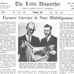 Former Carrier is Now Midshipman