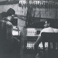 Fred Rider and Herb Theis in the Booth at Playhouse on the Green