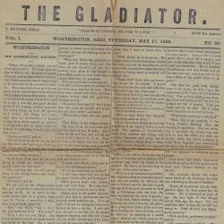 Gladiator Newspaper from May 17th, 1888
