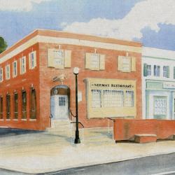 Greeting Card showing Norma's Restaurant