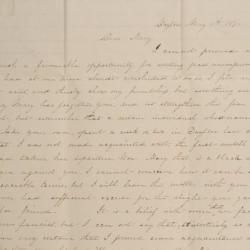 Letter to Mary D. Johnson of Worthington, Ohio from Ellen [Parrott] of Dayton, Ohio