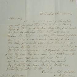 Letter to Mary Johnson of Worthington from C.A. Weaver of Columbus, Ohio
