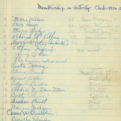 Meeting Minutes [1950-1955]