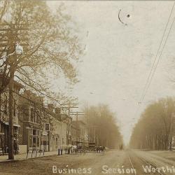 Photographic Postcard of Business Section on High Street