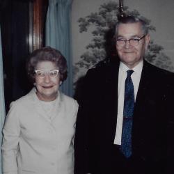 Photograph of Abner Eli and Lella Decker Pinney, 1968