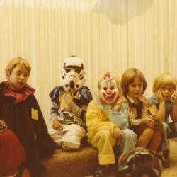 Photograph of Children at Halloween Storytime, Old Worthington Library