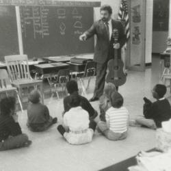 Photograph of Chuck Dailey at Forest Park Elementary School
