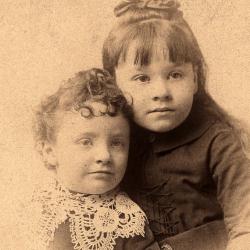 Photograph of Frame C. Brown and Margaret Brown as Children
