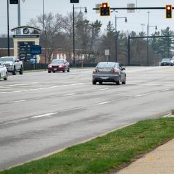 Photograph of High Street near Wilson Bridge Road During Ohio's Stay at Home Order of 2020