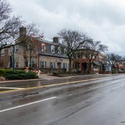 Photograph of High Street, south of Route 161, during Ohio's Stay At Home Order of 2020