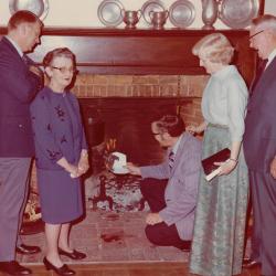 Photograph of Orange Johnson House Burning of the Mortgage