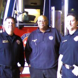 Photograph of Three Unit Officers, Worthington Division of Fire & EMS