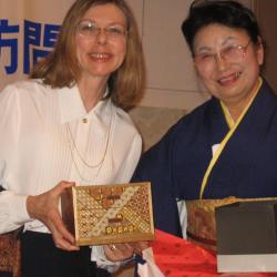 Photograph of Virginia Duym and Etsuko Saneyoshi