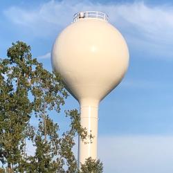 Photograph of the Worthington Hills Water Tower with Repainting Complete, 2020
