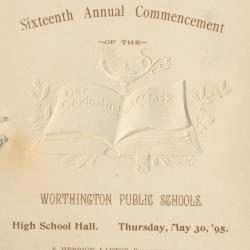 Sixteenth Annual Commencement of the Worthington Public Schools 1895