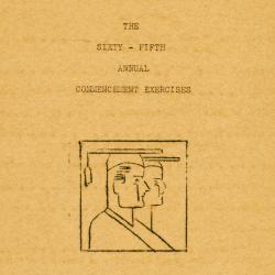 The Sixty-Fifth Annual Commencement Exercise: Worthington High School Class of 1944