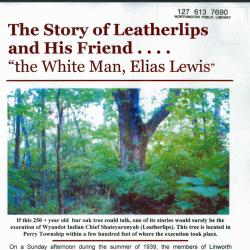 The Story of Leatherlips and His Friend.... "the White Man, Elias Lewis"
