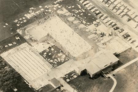 Aerial View of Worthington Pools, 1959
