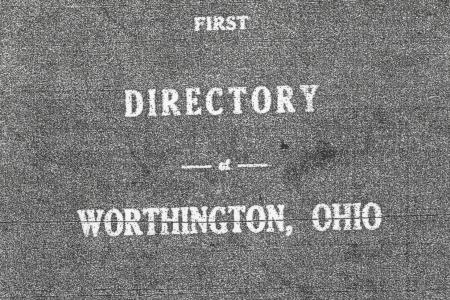 First Directory of Worthington, Ohio
