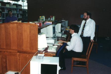 Installing Computers During the Northwest Library Construction