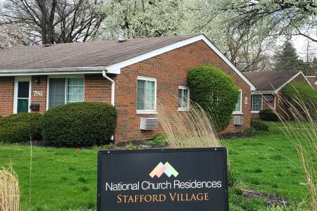 Photograph of Stafford Village, Taken from the Corner of Hartford Street and Stafford Avenue, April 10, 2021