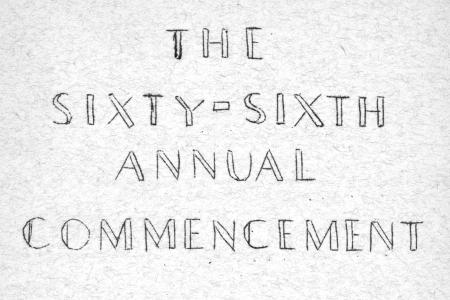 The Sixty-Sixth Annual Commencement Worthington High School Class of 1945