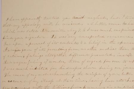 Unfinished Draft of Letter Written by Mary Johnson, Likely to John Worman