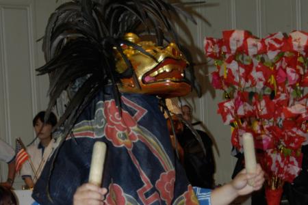 WIFA Delegates, Shishimai Dancers and Drummers