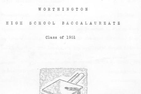 Worthington High School Baccalaureate: Class of 1951