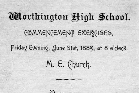 Worthington High School Commencement Program